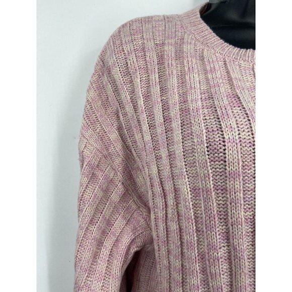 Blank NYC Women's Heather Ribbed Crewneck‎ Sweater In Lilac Mist Size XS NWT - Picture 5 of 10